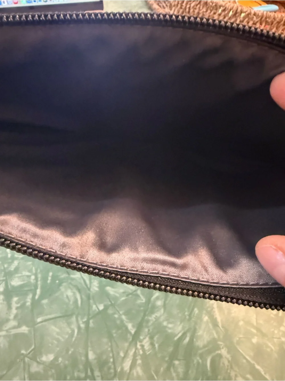 Coach Gray Signature Pattern Laptop Sleeve